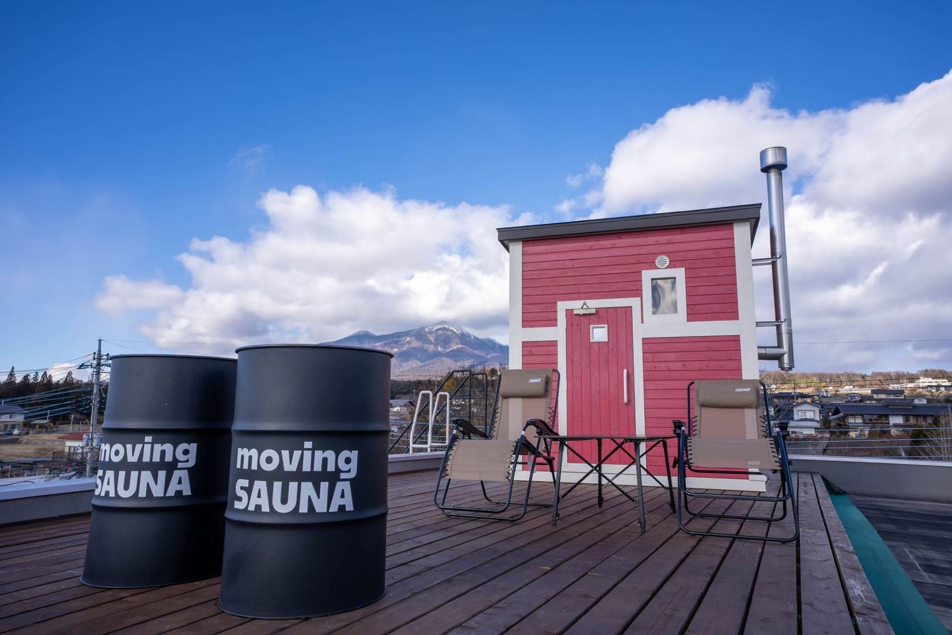 北杜KANADE奏 延伸體驗 屋頂 moving sauna 桑拿小屋